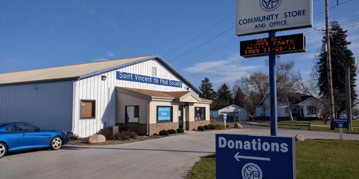 SVDP Sheboygan store front.
